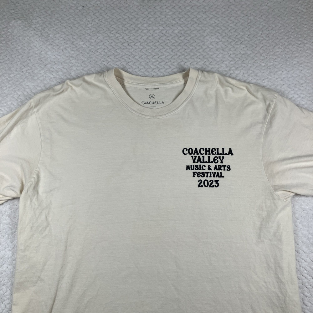 Coachella Valley Music & Arts Festival 2023 Graphic T-Shirt XL‎ White